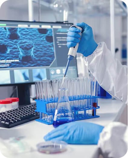 HPLC and mass spectrometry laboratory testing